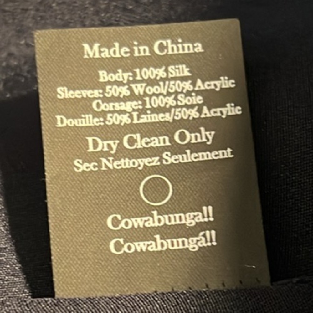 Barneys New York Silk Navy Top by Vena Cava -NWT - Picture 9 of 9